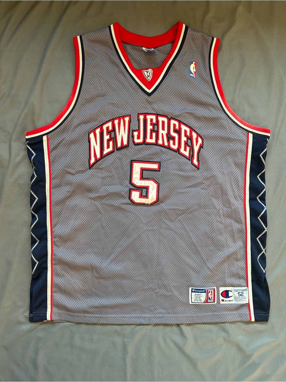 Vintage Champion Authentic’s / NBA / New Jersey Nets / Jason Kidd Jersey